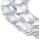 Transparentes perles de verre de galvanoplastie brins EGLA-H103-PL01-3