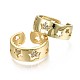 Brass Micro Pave Clear Cubic Zirconia Cuff Rings RJEW-S044-116-NF-2