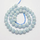 Chapelets de perles en aigue-marine naturelle G-P243-01-8mm-2