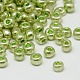 6/0 galvanoplastie perles de rocaille de verre SEED-A013-6-QC16-B-2