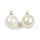 Colgantes de perlas de imitación de acrílico OACR-N010-020B-02-3