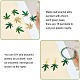 SUPERFINDINGS 16Pcs 2 Colors Maple Leaf Pendants Medical Pot Cannabis Tree Leaves Charms Pendants Alloy Enamel Pendants for Earring Necklace Jewelry Making ENAM-FH0001-22-3
