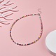 Halskette aus Glasperlen NJEW-JN03825-01-2
