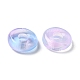 Perle di vetro trasparente europei GLAA-D009-01F-3