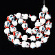 Chapelets de perles vernissées manuelles&nbsp;LAMP-Q031-014-2