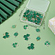 SUNNYCLUE 1 Box 36Pcs 6 Style St. Patrick's Day Charms Four Leaf Clover Charm Enamel Lucky 4 Leaf Clover Charms Irish Shamrock Green Charm for Jewellery Making Charms Good Luck Earrings Craft Supplies ENAM-SC0002-88-7
