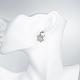 Adorable Design Snowflake Tin Alloy Czech Rhinestone Dangle Earrings EJEW-BB03983-01P-5
