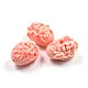 Chinese Cabbage with Buddha Dyed Synthetical Coral Beads CORA-P001-17-1