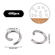PandaHall Elite 304 Stainless Steel Open Jump Rings STAS-PH0002A-06P-2
