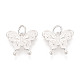 925 dije de mariposa de plata de ley.&nbsp;STER-T009-01S-3