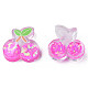 Printed Transparent Epoxy Resin Cabochons CRES-N034-24-1