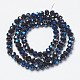 Electroplate Glass Beads Strands EGLA-A034-T4mm-I03-2