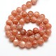Grade AAA Natural Gemstone Sunstone Round Beads Strands G-E251-34-10mm-3