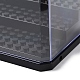 (venta de liquidación defectuosa: rayada) Cajas de presentación de mini bloques de construcción de acrílico transparente de 3 nivel ODIS-XCP0001-22-4