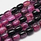 Dyed Natural Agate Column Bead Strands G-M258-08E-1