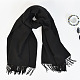 Women's Long Plaid Polyester Imitation Cashmere Tassels Scarf COHT-PW0001-34-06-1