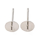 Accessoires de clous d'oreilles en laiton&nbsp;KK-D378-06P-1