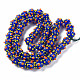 Fili di perle di lampwork irregolari fatti a mano opachi&nbsp;LAMP-T007-18-A02-2