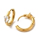 Golden 304 Stainless Steel Hoop Earrings EJEW-K271-01D-G-2