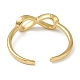 Brass Cuff Rings RJEW-L100-004G-3
