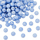 Olycraft 2 Strands Natural Blue Lace Agate Beads Strands G-OC0004-35B-1
