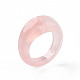 透明樹脂指輪  模造ゼリースタイル  ピンク  usサイズ7 1/4(17.7mm) X-RJEW-S046-002-C01-2