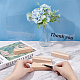 OLYCRAFT 4 Sets Acrylic Sheets with Wood Stand Wood Name Card Holder Wood Place Card Holders Beechwood Sign Holders with Blank Acrylic Plates 7.9x 5.9 Inch for Wedding Party Events Decoration AJEW-OC0002-72-3