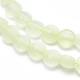 Natürliche Zitronen Jade Perlen Stränge G-G792-17-3