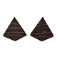Colgantes de madera de wengué natural WOOD-T023-45-2