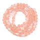 Imitate Austrian Crystal Bicone Frosted Glass Beads Strands GLAA-F029-TM4mm-A15-2