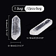 Ahadermaker 15 pièces perles de cristal de quartz naturel G-GA0001-66-2