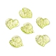 Vert transparent pendentifs feuille d'acrylique pour des bijoux de collier volumineux X-DBLA410-9