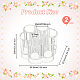 OLYCRAFT 2pcs Clear Flower Vase Makeup Cosmetic Storage Box Plum Blossom Shape Small Floral Vases Transparent Plastic Flower Vase with 6 Holes for Wedding Home Decorations 3.6x3.2x2.3 inch MRMJ-WH0001-09-2