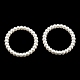 Dijes de conector de perlas de imitación de abs OACR-K001-30B-3