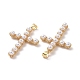 Colgantes de perlas de imitación de plástico KK-G453-06G-3