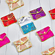 NBEADS 20 Pcs Silk Jewelry Pouch with Zipper CON-NB0002-10-5