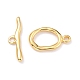 Rack Plating Brass Toggle Clasps X-KK-B036-01G-2