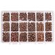 PandaHall 540 Pcs 18 Styles Tibetan Alloy Spacer Beads for Bracelet Necklace Jewelry Making PALLOY-PH0012-73-1
