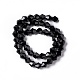 Black Color Faceted Glass Bicone Beads Strands X-GLAA-S026-6mm-10-3