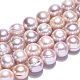 Hebras de perlas de agua dulce cultivadas naturales PEAR-N013-10B-3