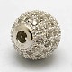 Runde 925 Sterling Silber Perlen STER-O021-01S-10mm-2