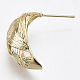 Brass Half Hoop Earrings KK-N232-110G-NF-3