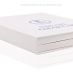 マニキュアネイルジェルカラーカード  カラーパレットディスプレイブック  長方形  ホワイト  21.7x18x3.3cm MRMJ-P004-06-3