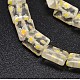 Rectangle Millefiori Glass Beads Strands LK-P024-12-3