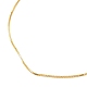 925 collar de cadena de plata de ley NJEW-A011-03A-G-2
