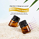BENECREAT 50 Pack 1ml Amber Glass Essential Oil Bottles with Screw Cap Mini Amber Sample Glass Vials with 10PCS Pipettes DIY-BC0010-95-5
