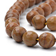 Chapelets de perles en jaspe avec images naturelles G-Q462-101-8mm-3