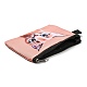 Lindo gato carteras con cremallera de poliéster ANIM-PW0002-28I-3
