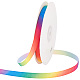 PH Pandahall 50 Yards Regenbogenband mit dunklen Farbverläufen OCOR-WH0070-45B-1