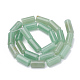 Natürlichen grünen Aventurin Perlen Stränge G-S341-01-2